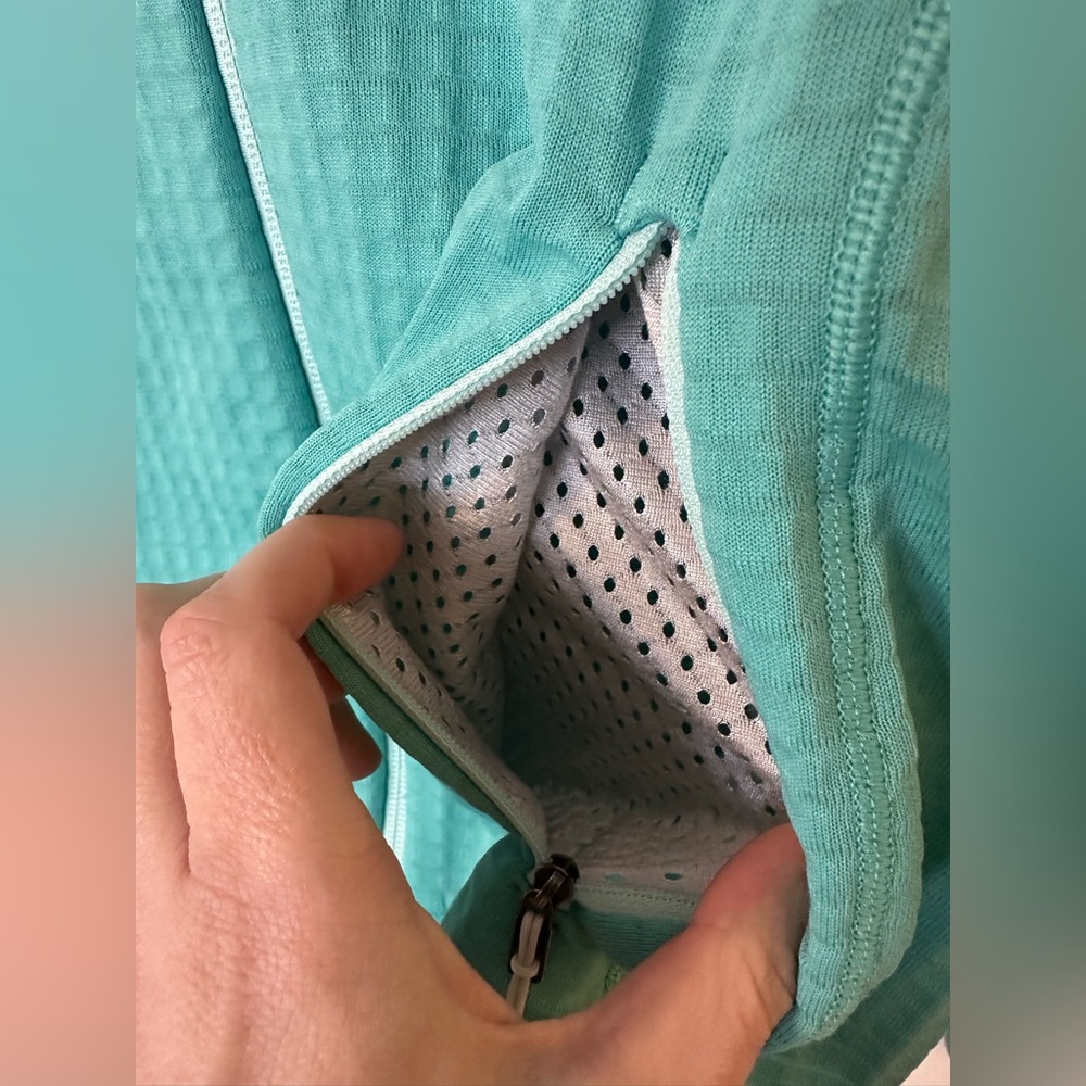Patagonia R1 Full Zip Jacket Teal Grid Fleece Polartec Women S - Picture 6 of 13